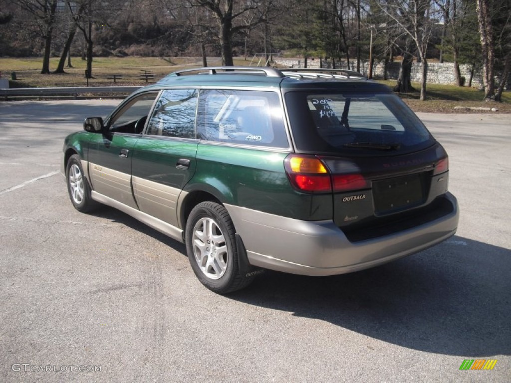 2002 Outback Wagon - Timberline Green / Gray photo #4