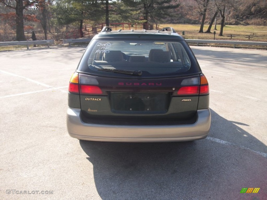 2002 Outback Wagon - Timberline Green / Gray photo #5