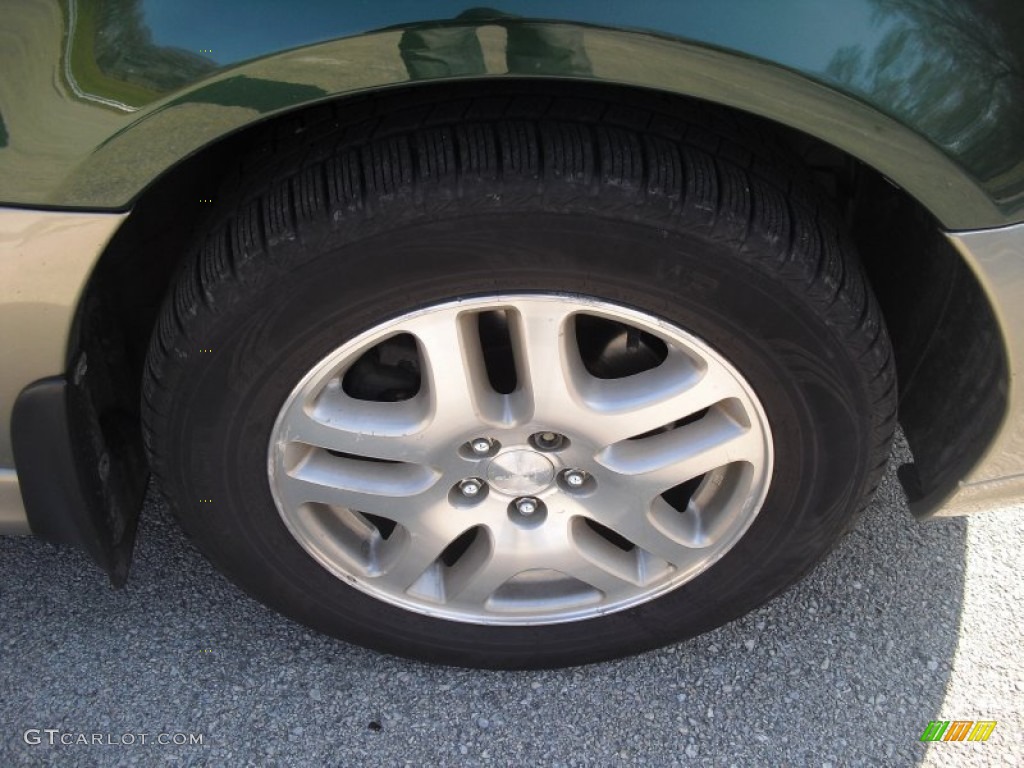 2002 Outback Wagon - Timberline Green / Gray photo #9