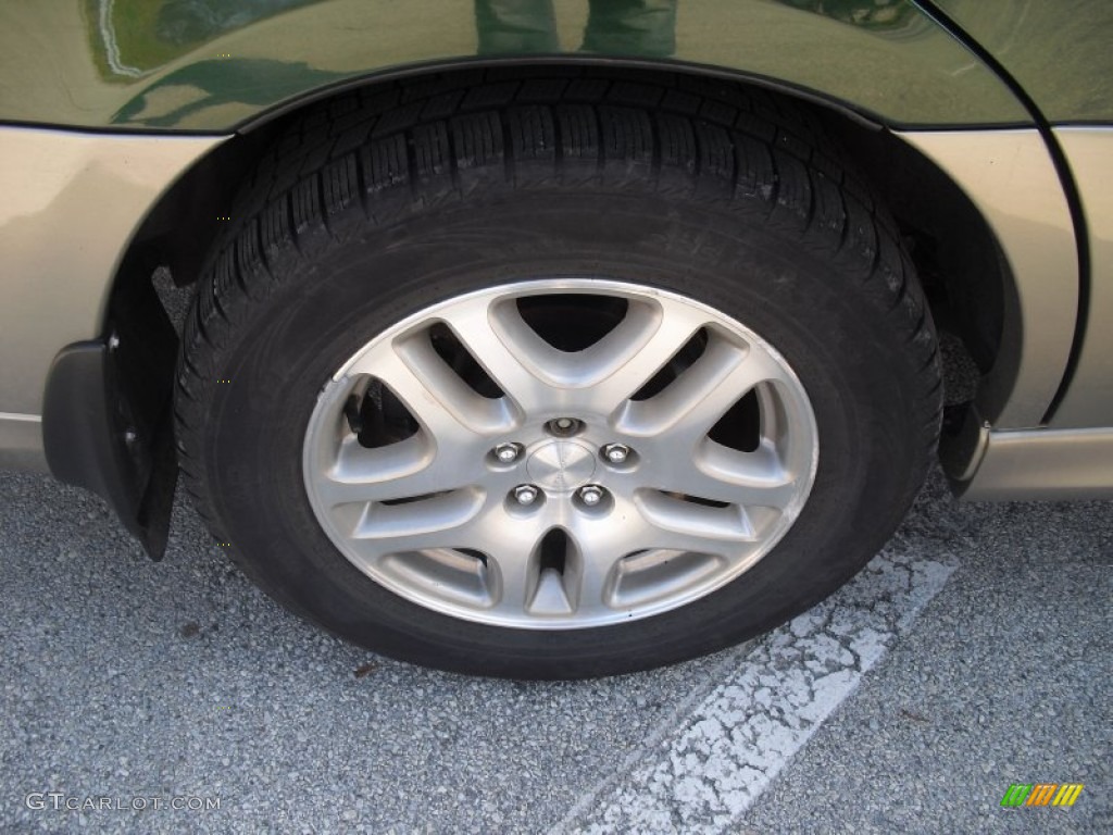 2002 Outback Wagon - Timberline Green / Gray photo #10