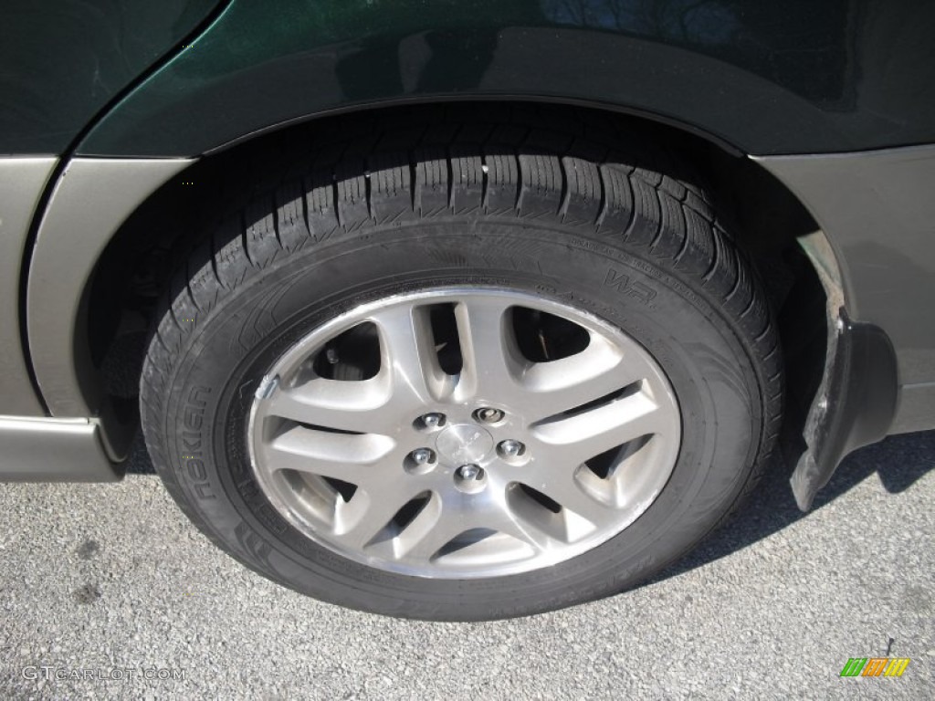 2002 Outback Wagon - Timberline Green / Gray photo #11
