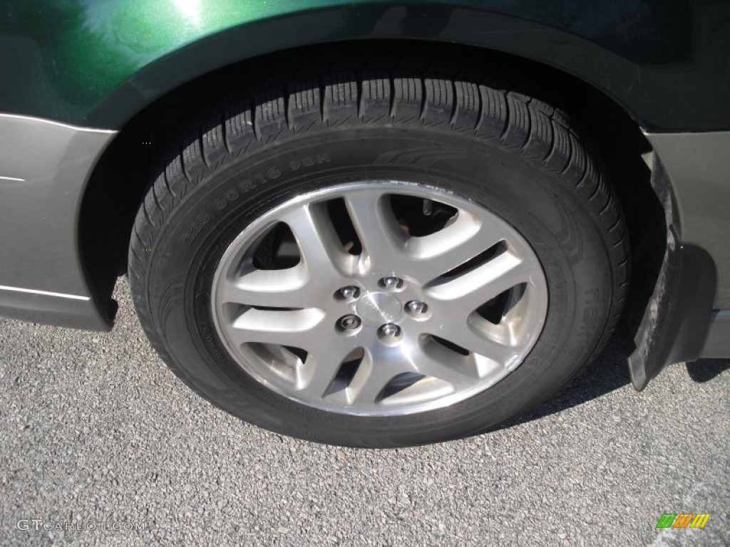 2002 Outback Wagon - Timberline Green / Gray photo #12