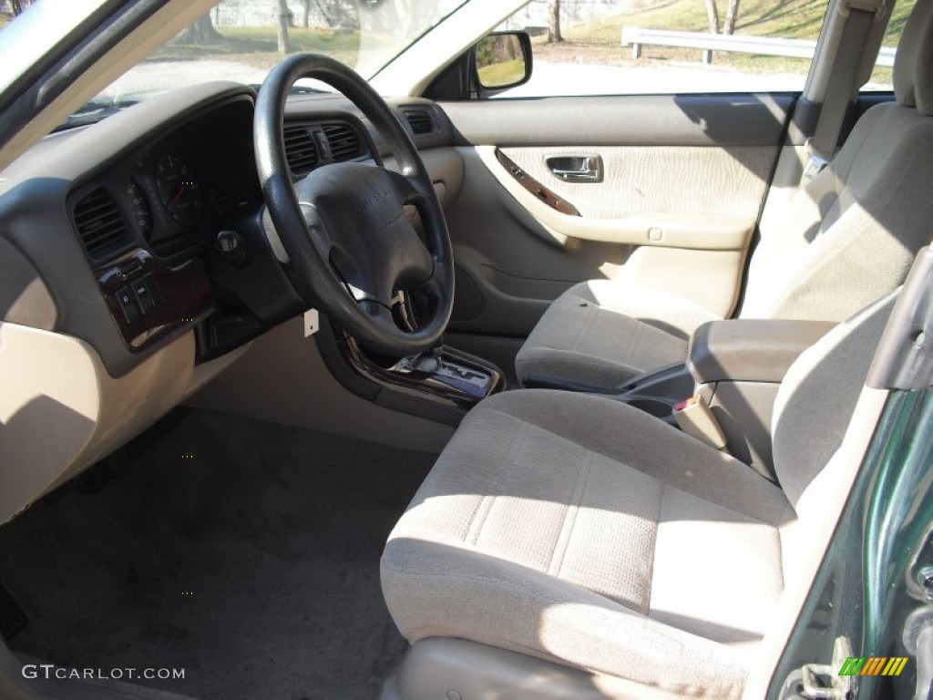 2002 Outback Wagon - Timberline Green / Gray photo #17