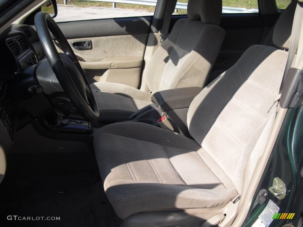 2002 Outback Wagon - Timberline Green / Gray photo #18