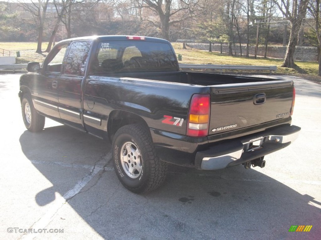 2000 Silverado 1500 LT Extended Cab 4x4 - Onyx Black / Graphite photo #4