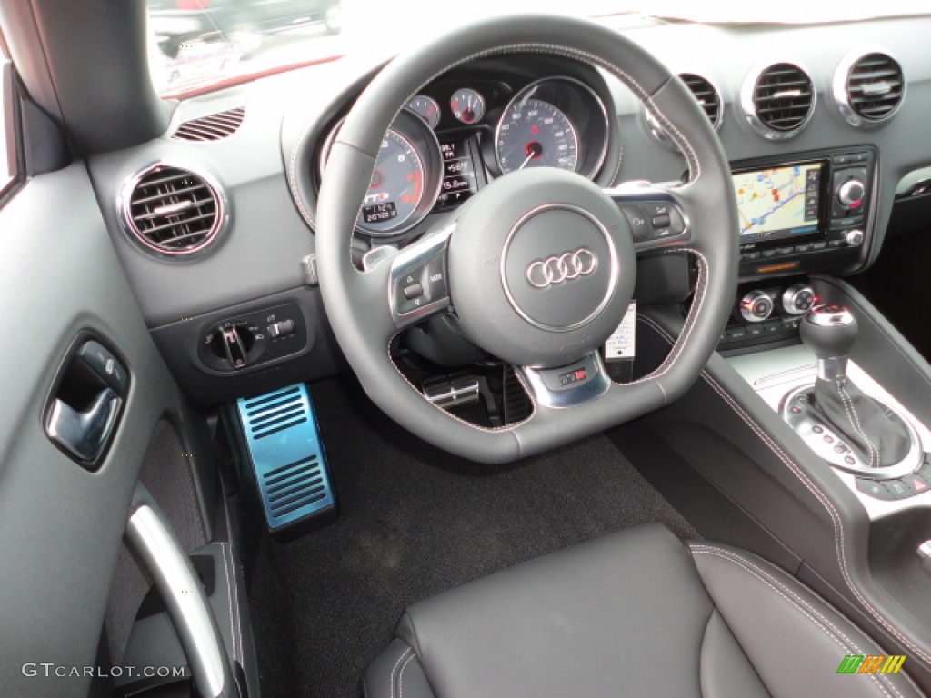 2012 Audi TT S 2.0T quattro Roadster Black Dashboard Photo #60798827