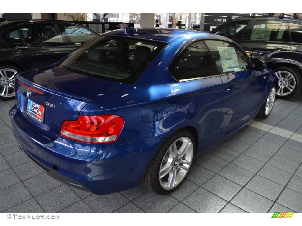 2012 1 Series 135i Coupe - Le Mans Blue Metallic / Black photo #4