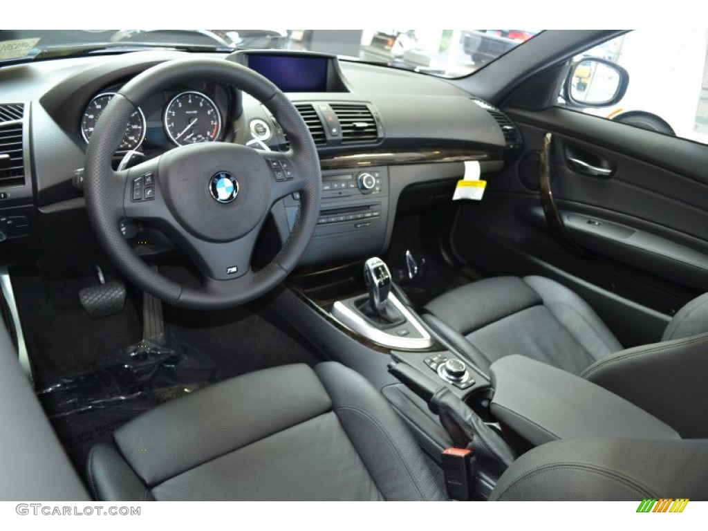 Black Interior 2012 BMW 1 Series 135i Coupe Photo #60799094