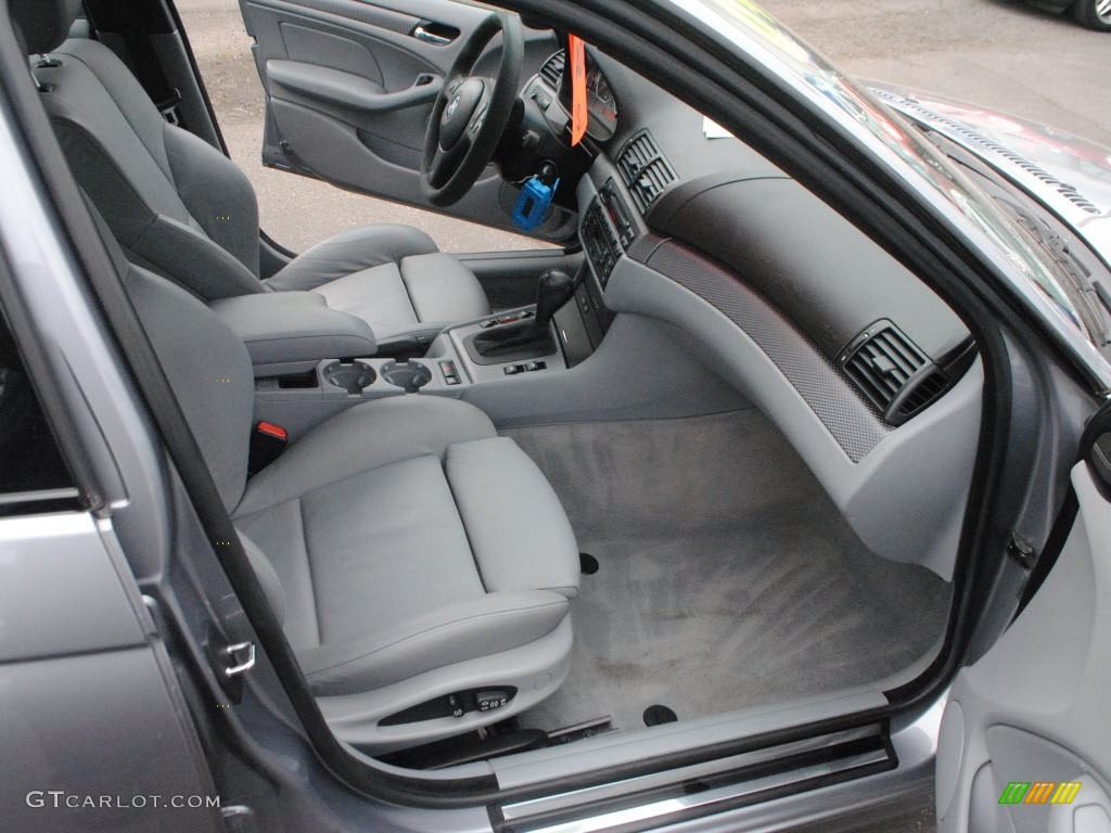 2004 3 Series 330i Sedan - Silver Grey Metallic / Grey photo #3