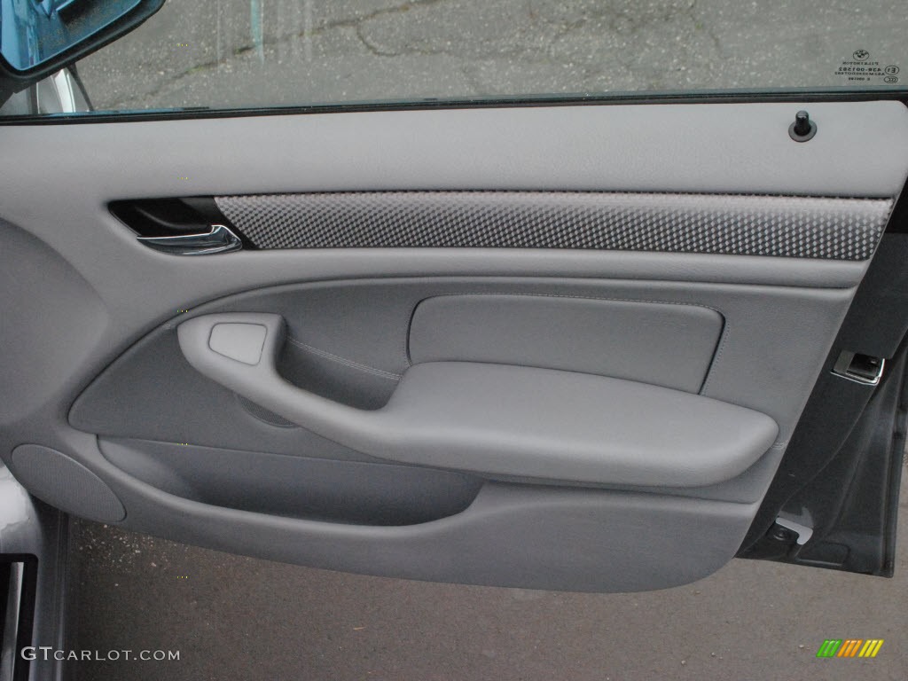 2004 3 Series 330i Sedan - Silver Grey Metallic / Grey photo #4