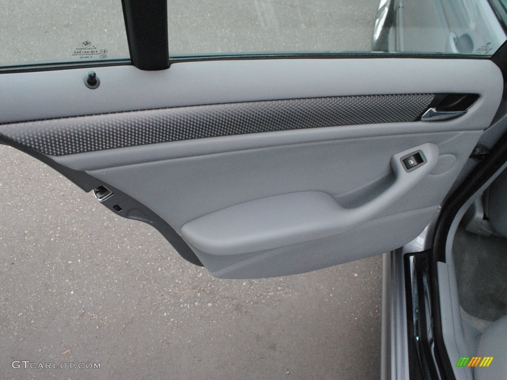 2004 3 Series 330i Sedan - Silver Grey Metallic / Grey photo #12