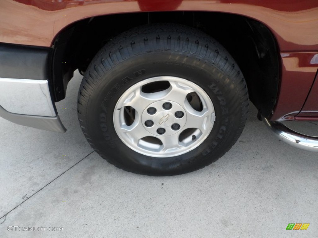 2003 Silverado 1500 LS Extended Cab - Dark Carmine Red Metallic / Tan photo #13