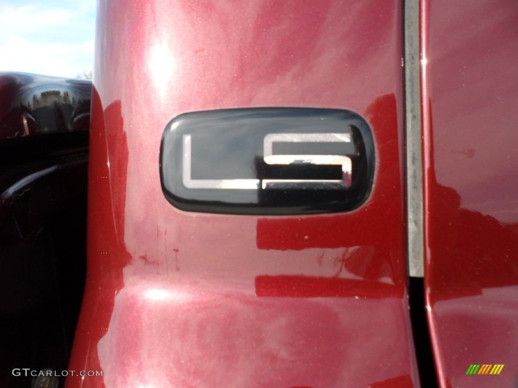 2003 Silverado 1500 LS Extended Cab - Dark Carmine Red Metallic / Tan photo #20