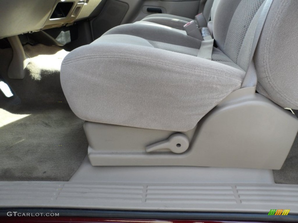 2003 Silverado 1500 LS Extended Cab - Dark Carmine Red Metallic / Tan photo #38