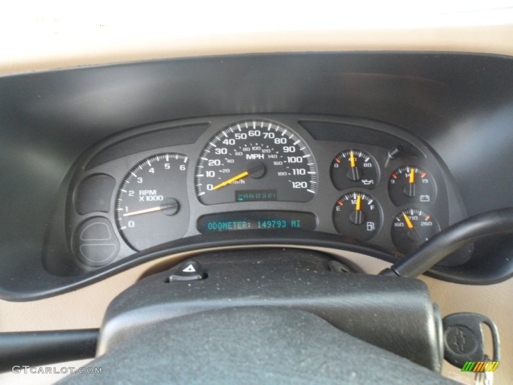 2003 Chevrolet Silverado 1500 LS Extended Cab Gauges Photo #60800177