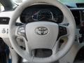 Light Gray 2012 Toyota Sienna XLE Steering Wheel
