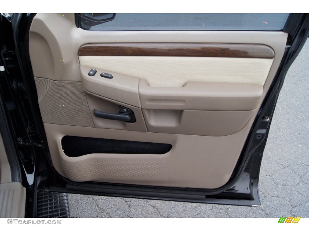 2002 Ford Explorer Eddie Bauer Medium Parchment Door Panel Photo #60803501