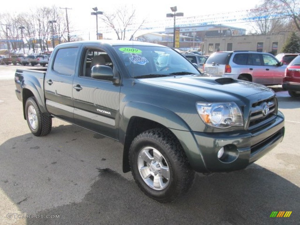 Timberland Green Mica 2009 Toyota Tacoma V6 TRD Sport Double Cab 4x4 Exterior Photo #60805719