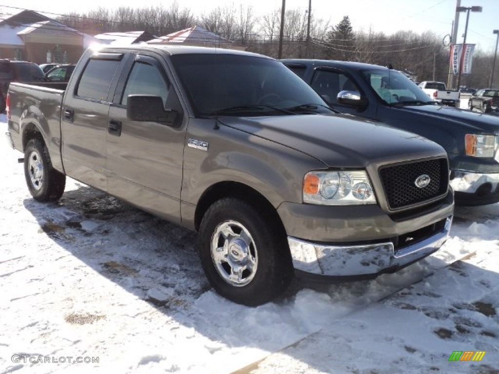 2005 F150 XLT SuperCrew - Arizona Beige Metallic / Tan photo #2