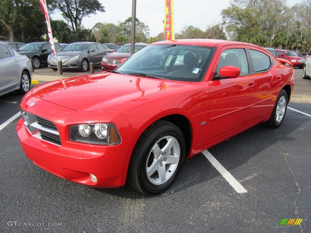 2010 Charger SXT - TorRed / Dark Slate Gray photo #1