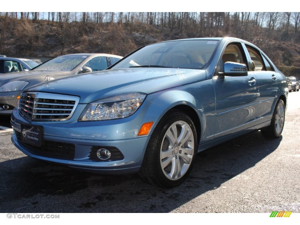 2011 C 300 Sport 4Matic - Quartz Blue Metallic / Almond/Mocha photo #1