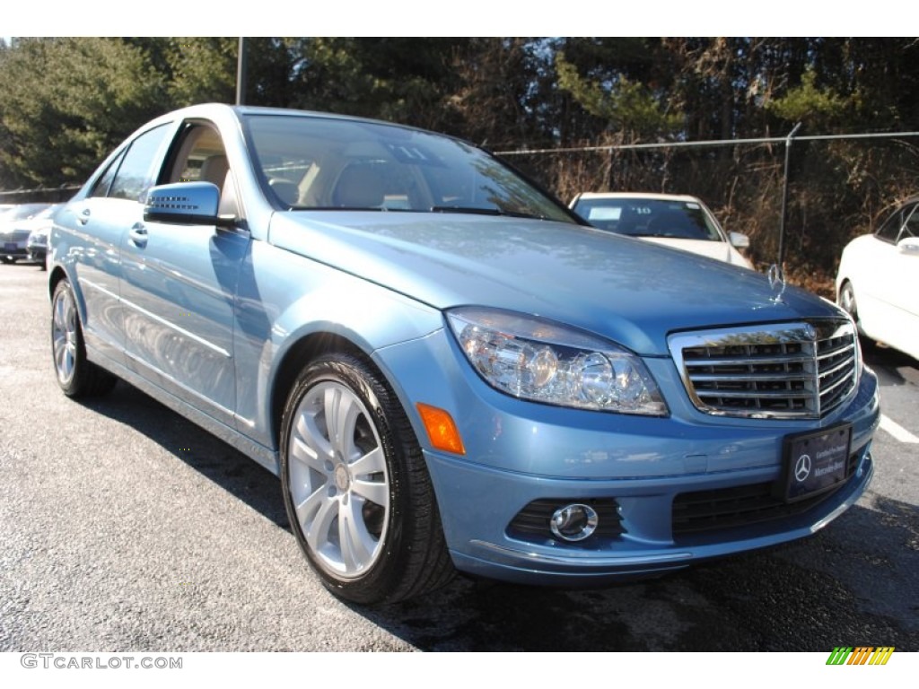 Quartz Blue Metallic 2011 Mercedes-Benz C 300 Sport 4Matic Exterior Photo #60807955