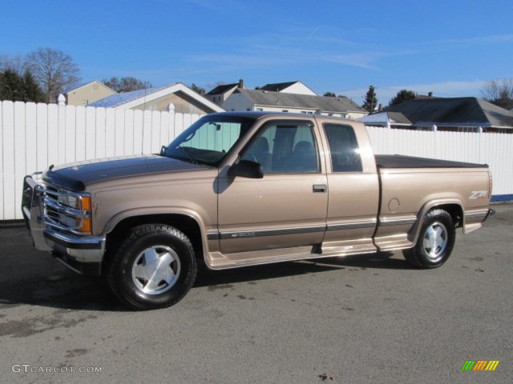 1997 C/K K1500 Extended Cab 4x4 - Light Autumnwood Metallic / Neutral Shale photo #1