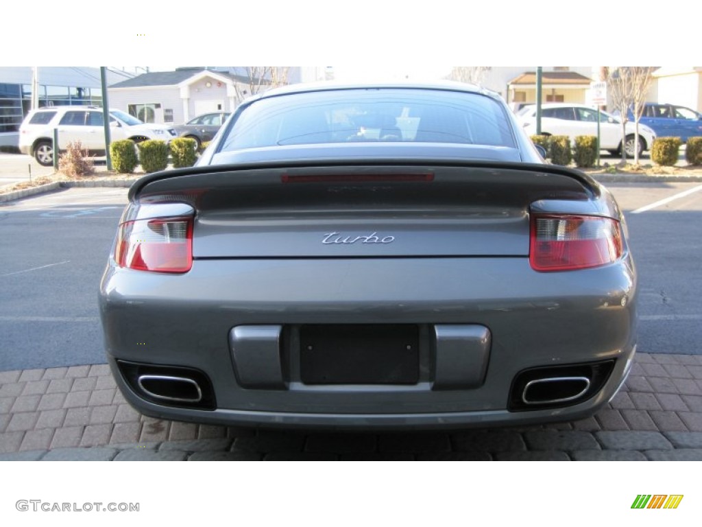 2007 911 Turbo Coupe - Meteor Grey Metallic / Natural Leather Grey photo #7