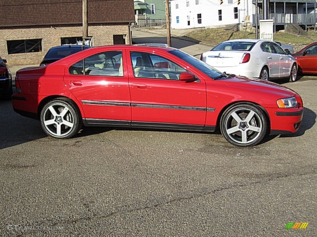 2004 S60 R AWD - Passion Red / Beige/Light Sand photo #1