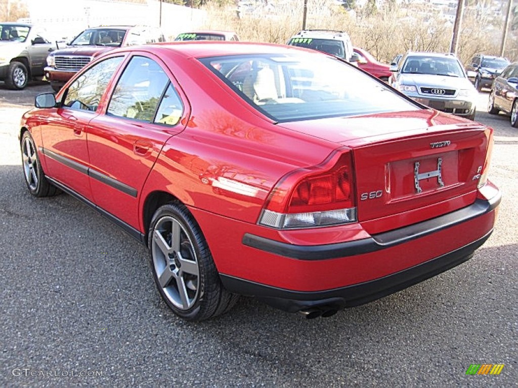 2004 S60 R AWD - Passion Red / Beige/Light Sand photo #8