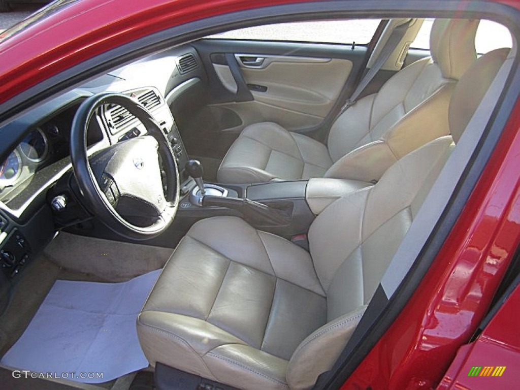 2004 S60 R AWD - Passion Red / Beige/Light Sand photo #13