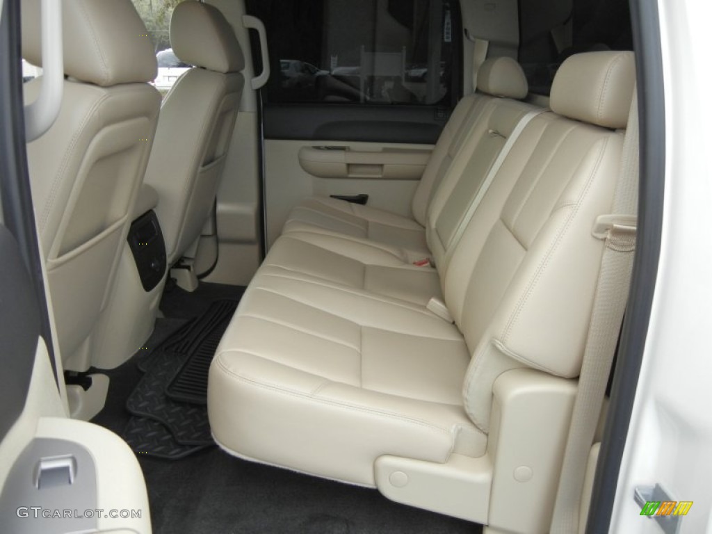 Light Cashmere/Ebony Interior 2011 Chevrolet Silverado 1500 LT Crew Cab 4x4 Photo #60812595