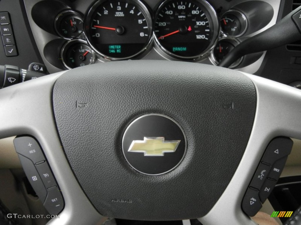 2011 Silverado 1500 LT Crew Cab 4x4 - White Diamond Tricoat / Light Cashmere/Ebony photo #24