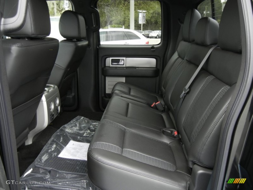 Raptor Black Leather/Cloth Interior 2012 Ford F150 SVT Raptor SuperCrew 4x4 Photo #60813021