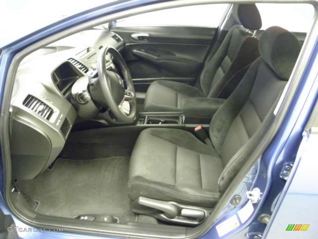 2010 Civic LX-S Sedan - Atomic Blue Metallic / Black photo #8