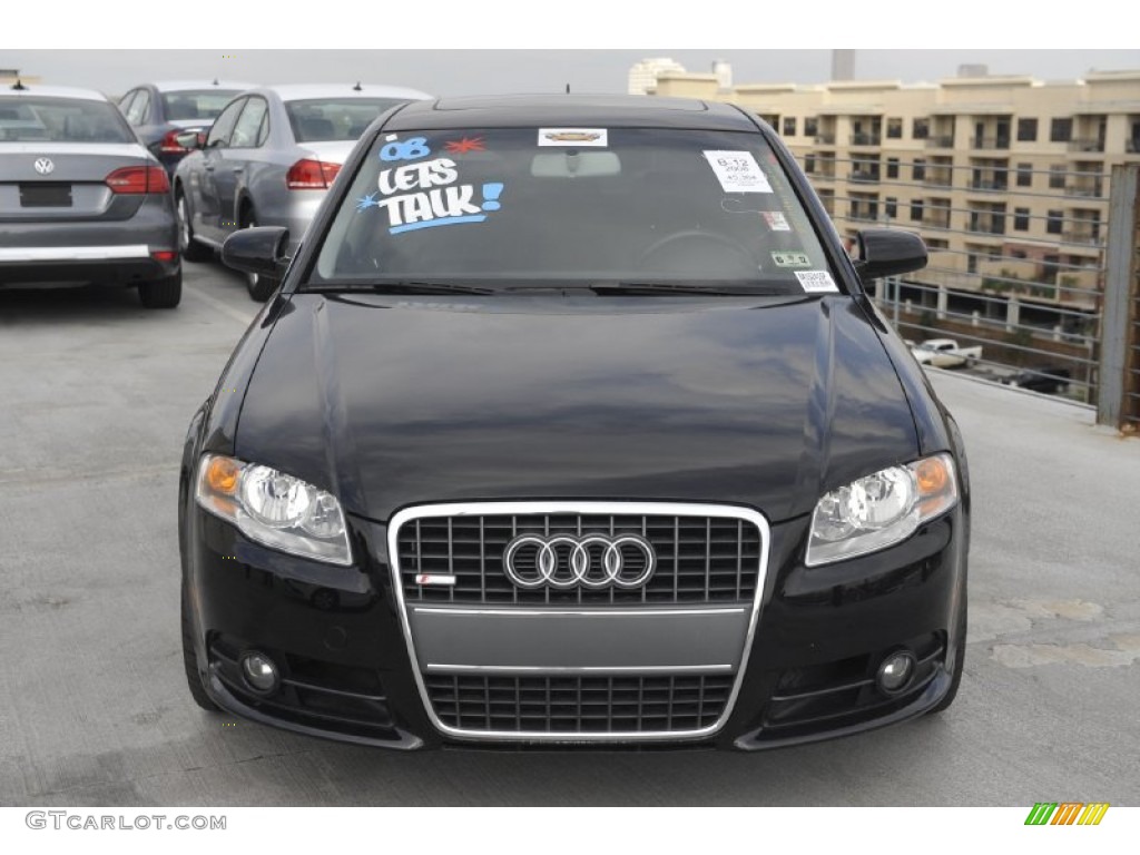 2008 A4 2.0T Special Edition Sedan - Brilliant Black / Black photo #2