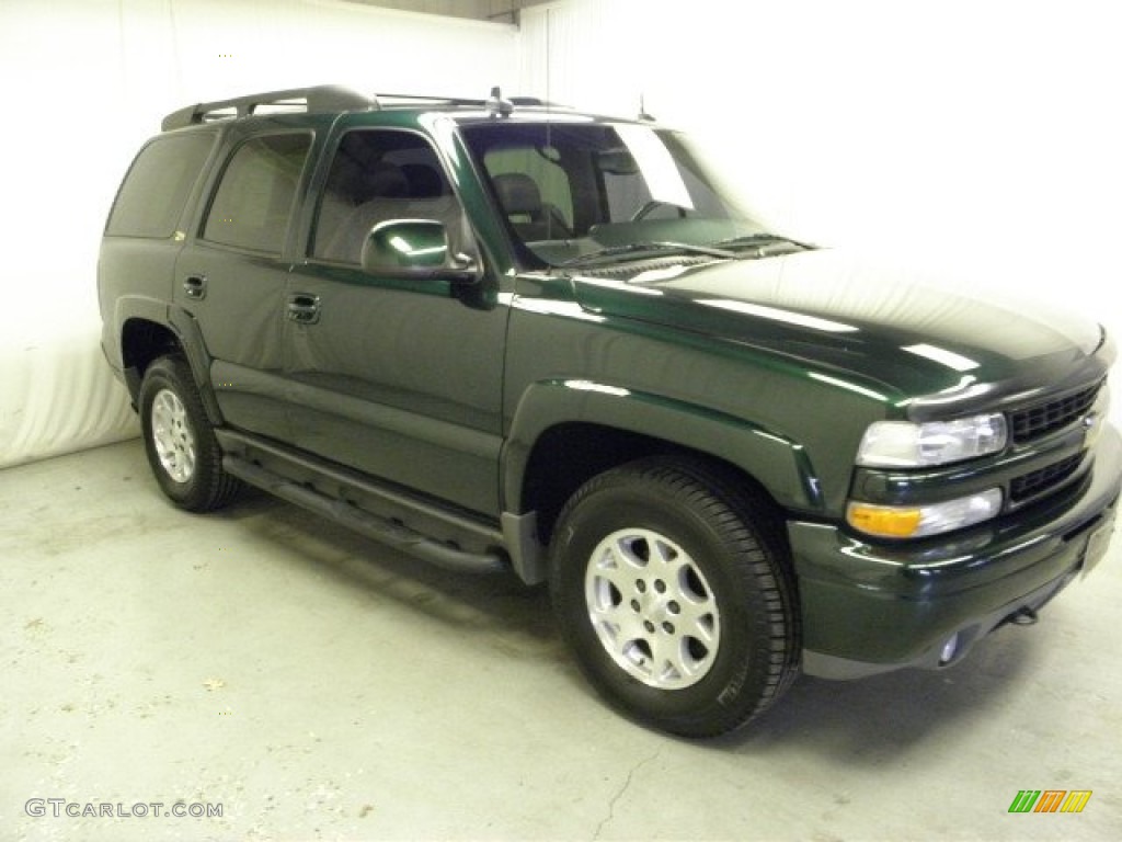 2003 Tahoe Z71 4x4 - Dark Green Metallic / Gray/Dark Charcoal photo #1