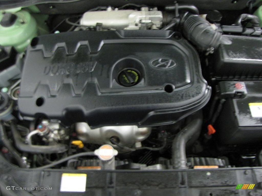 2008 Hyundai Accent GS Coupe 1.6 Liter DOHC 16V VVT 4 Cylinder Engine Photo #60815777