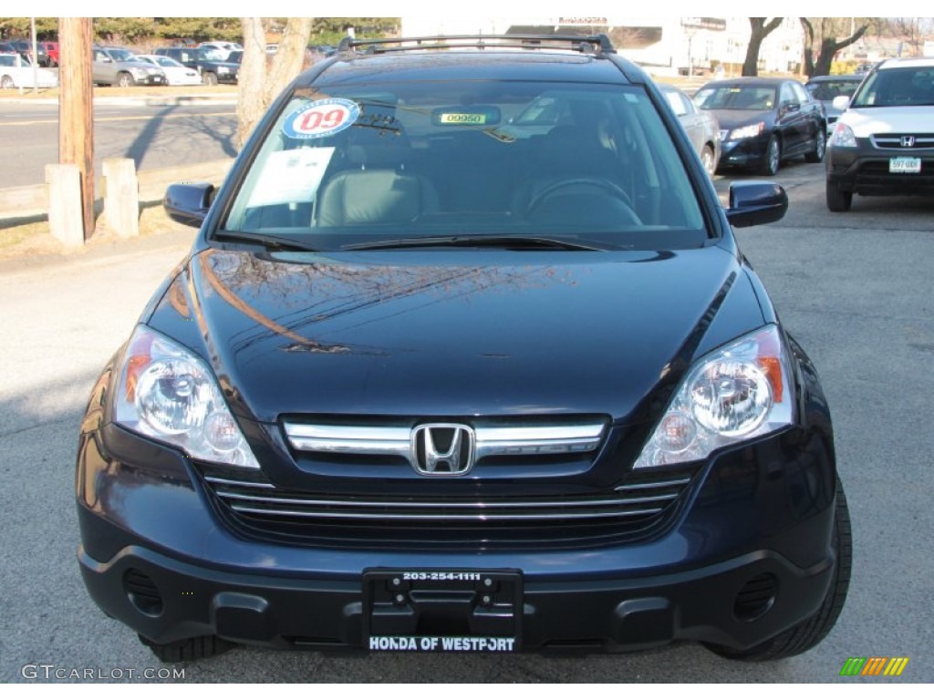 2009 CR-V EX-L 4WD - Royal Blue Pearl / Black photo #2