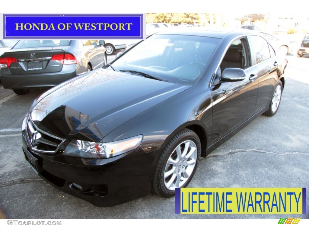 2008 TSX Sedan - Nighthawk Black Pearl / Ebony photo #1