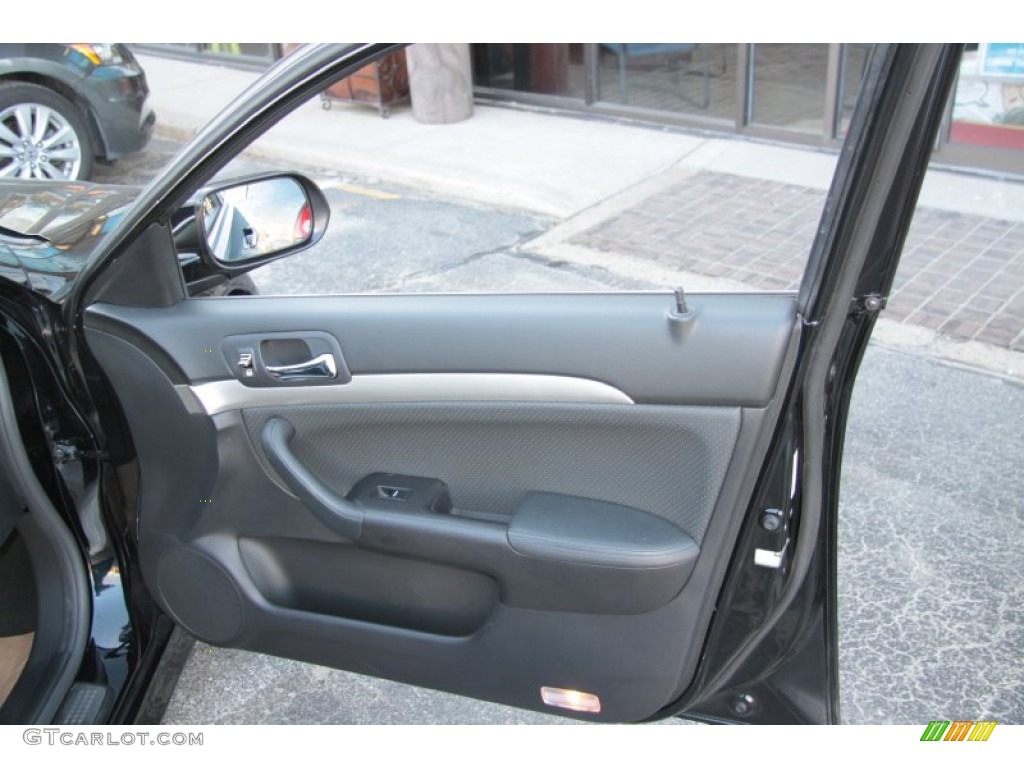 2008 Acura TSX Sedan Ebony Door Panel Photo #60816558