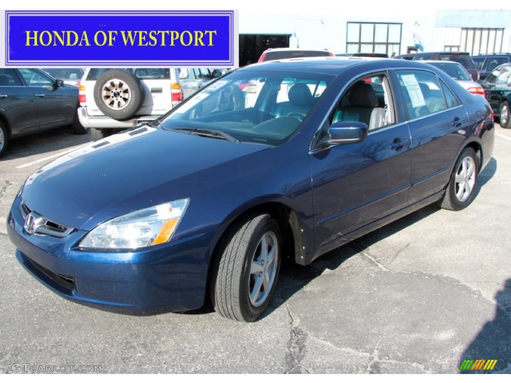 2003 Accord EX-L Sedan - Eternal Blue Pearl / Gray photo #1