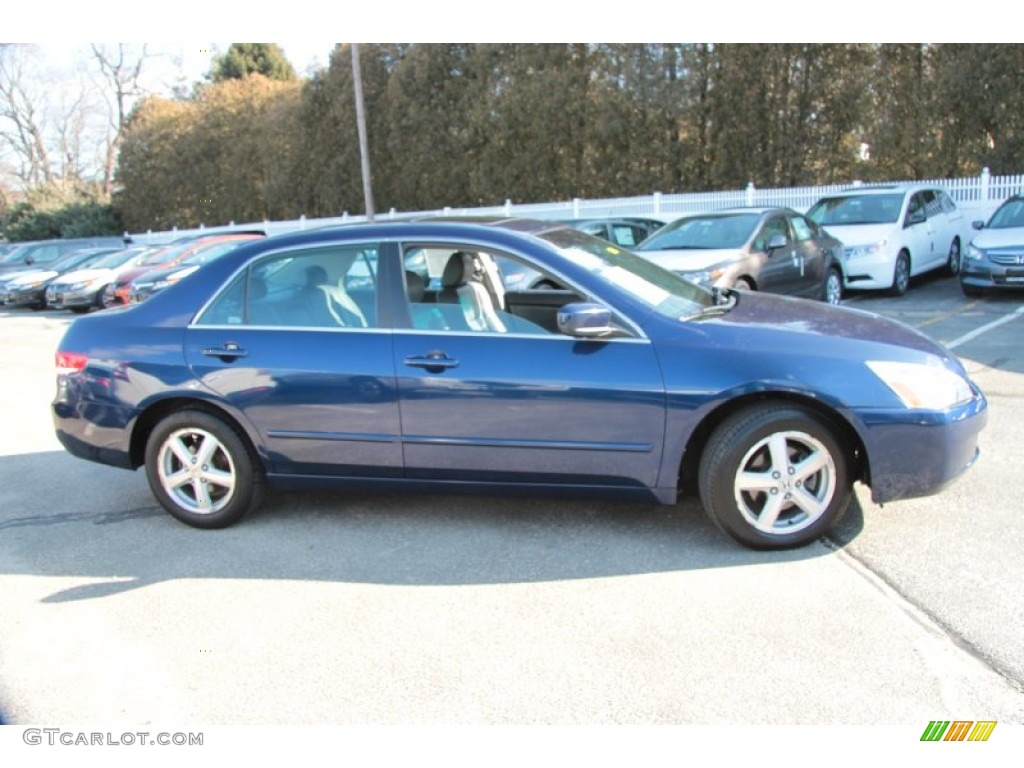 2003 Accord EX-L Sedan - Eternal Blue Pearl / Gray photo #4