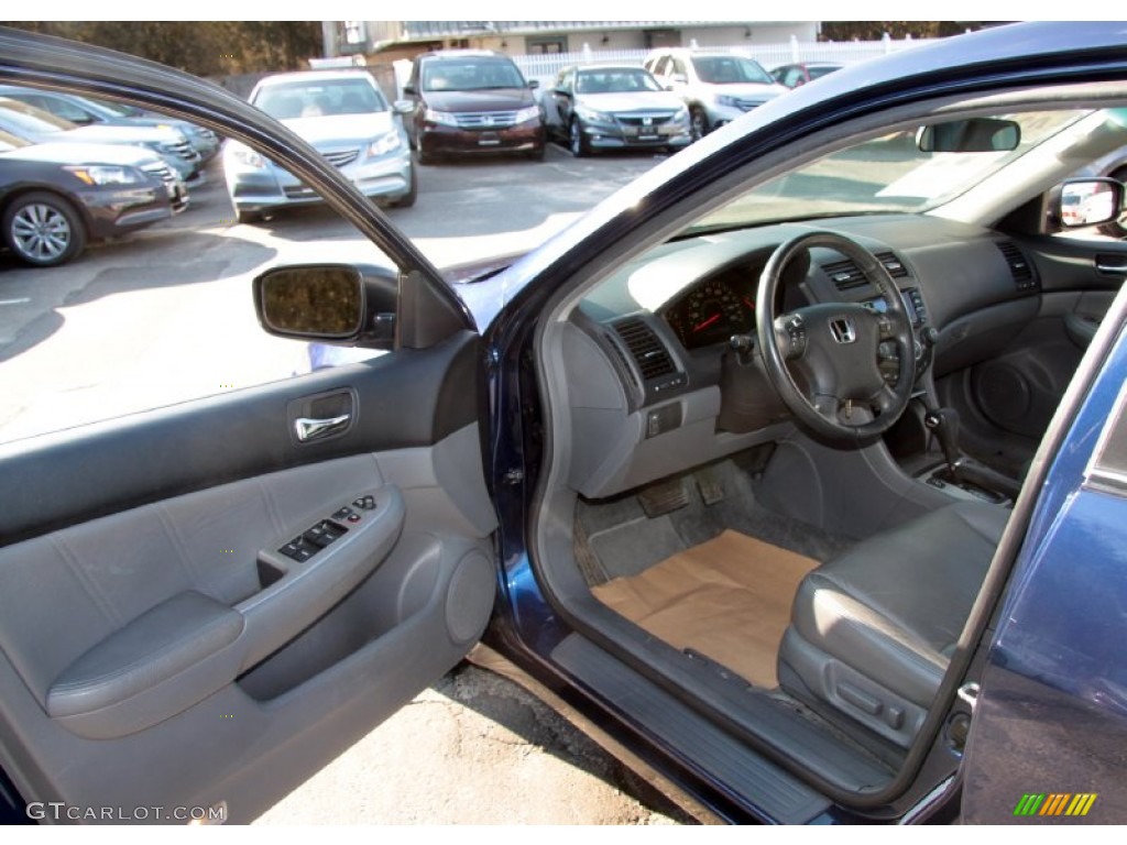 2003 Accord EX-L Sedan - Eternal Blue Pearl / Gray photo #12