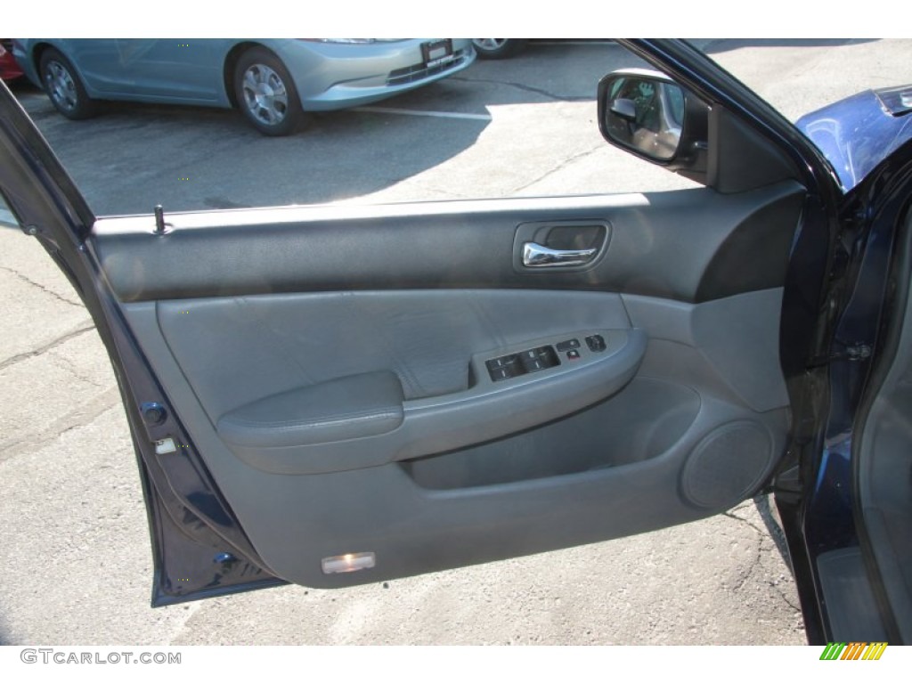 2003 Accord EX-L Sedan - Eternal Blue Pearl / Gray photo #13