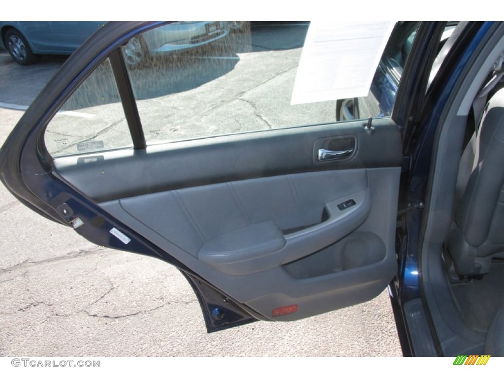 2003 Accord EX-L Sedan - Eternal Blue Pearl / Gray photo #16