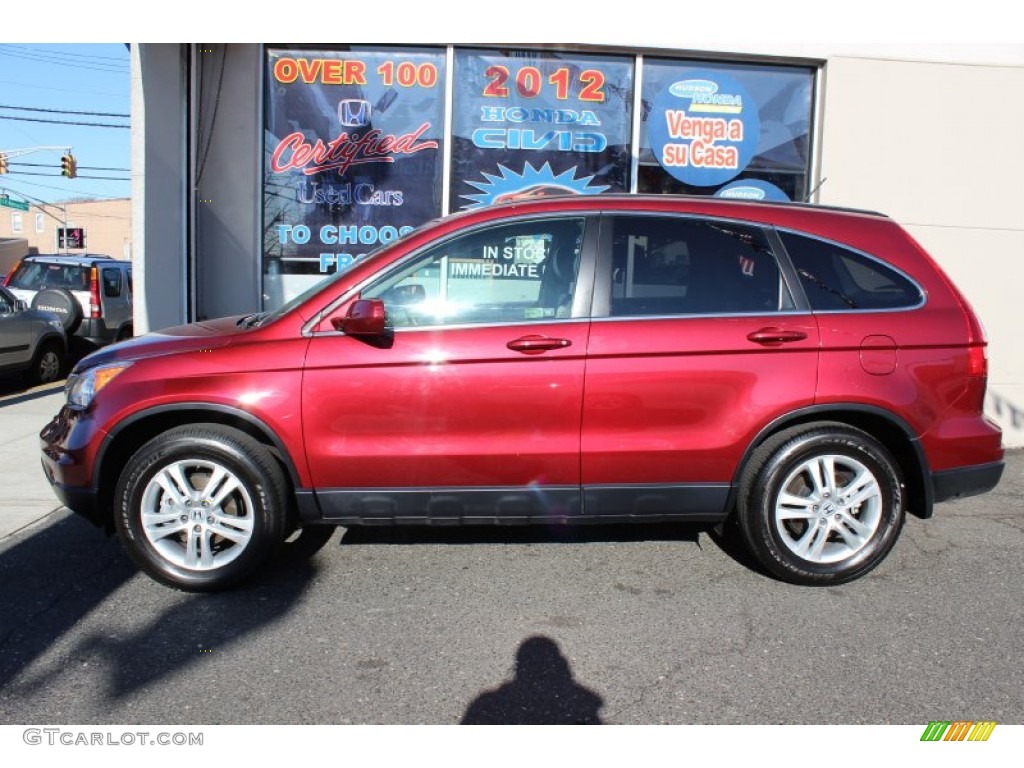 2011 CR-V EX-L 4WD - Tango Red Pearl / Gray photo #3