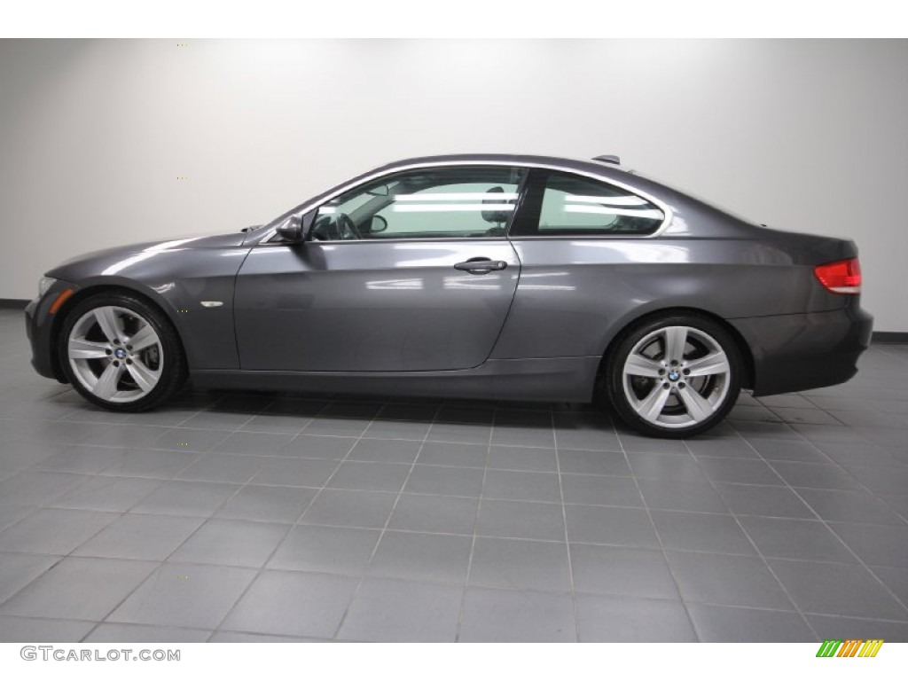 2007 3 Series 335i Coupe - Sparkling Graphite Metallic / Black photo #2