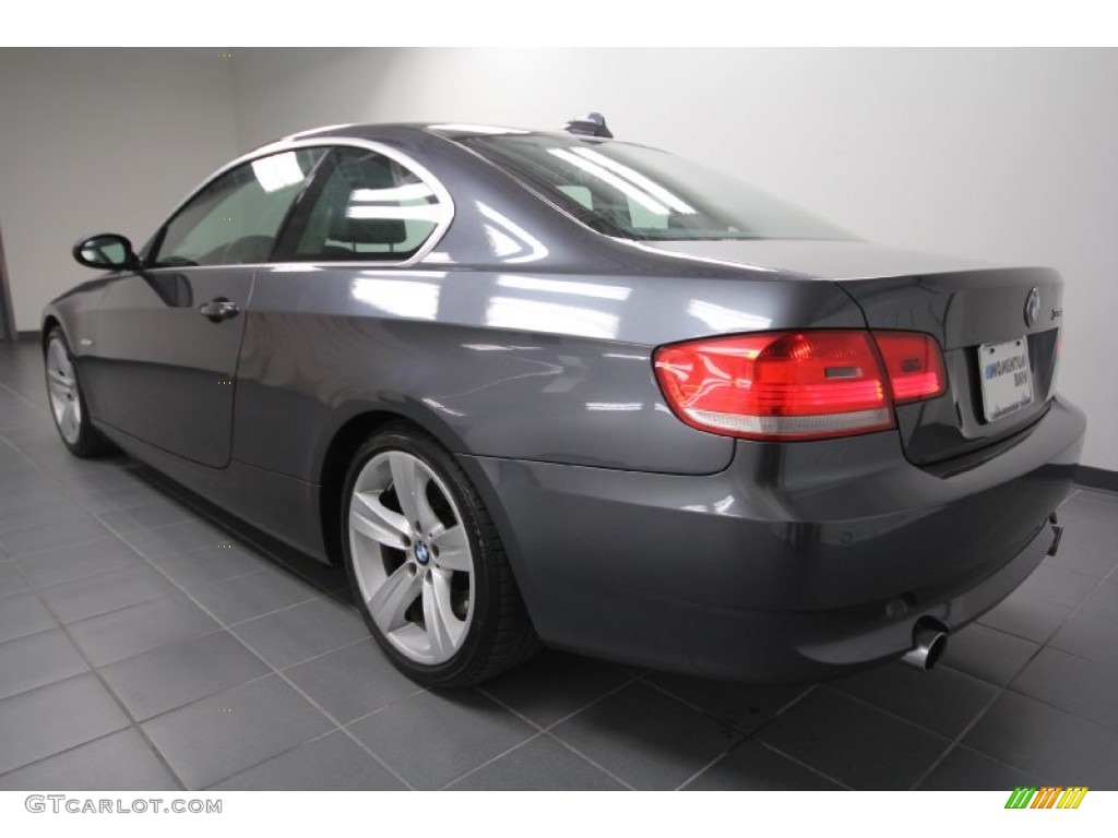 2007 3 Series 335i Coupe - Sparkling Graphite Metallic / Black photo #5