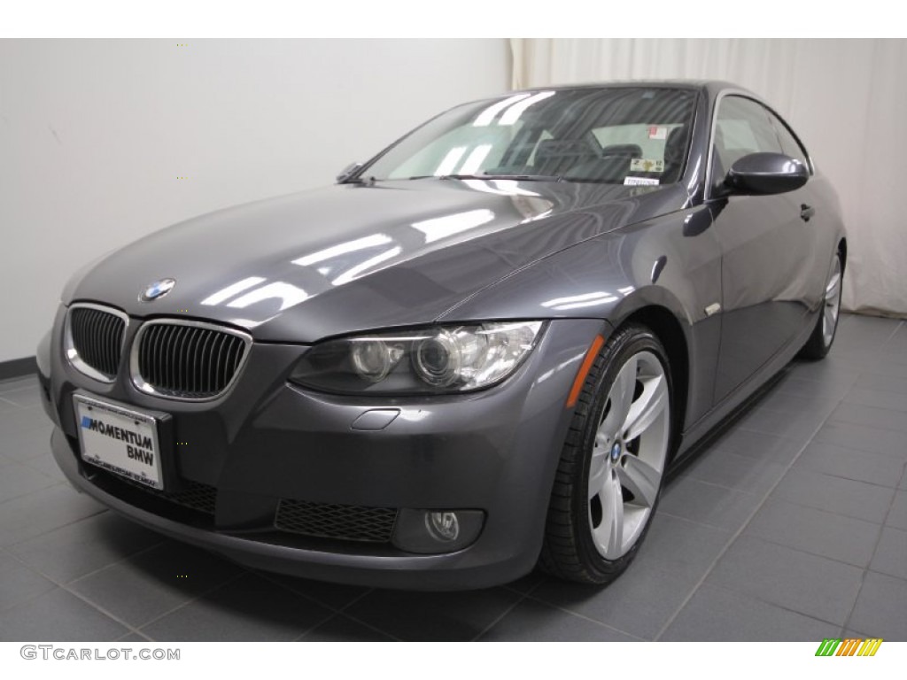2007 3 Series 335i Coupe - Sparkling Graphite Metallic / Black photo #6